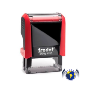 Carimbo Trodat 4910 P4 Vermelho (26X9MM)